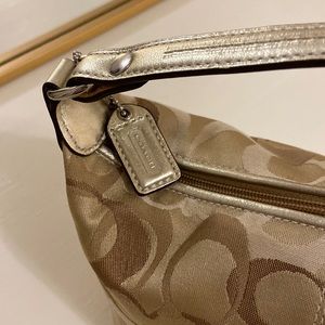 Gold Coach Handbag